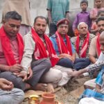 कर्कचमा मेयर साह द्वारा नाला निर्माणको शिलान्यास