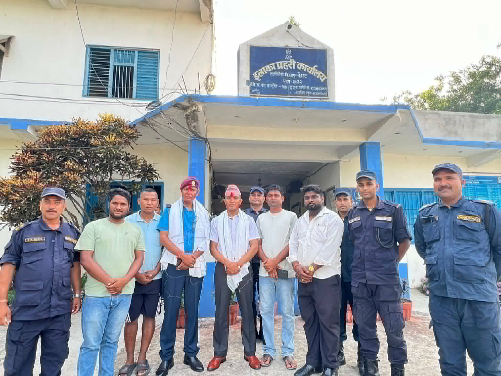 इप्रका विजयपुरका इन्स्पेक्टर सुरेन्द्र यादवलाई बिदाइ,नयाँ इन्चार्ज रादेश खत्रीलाई स्वागत