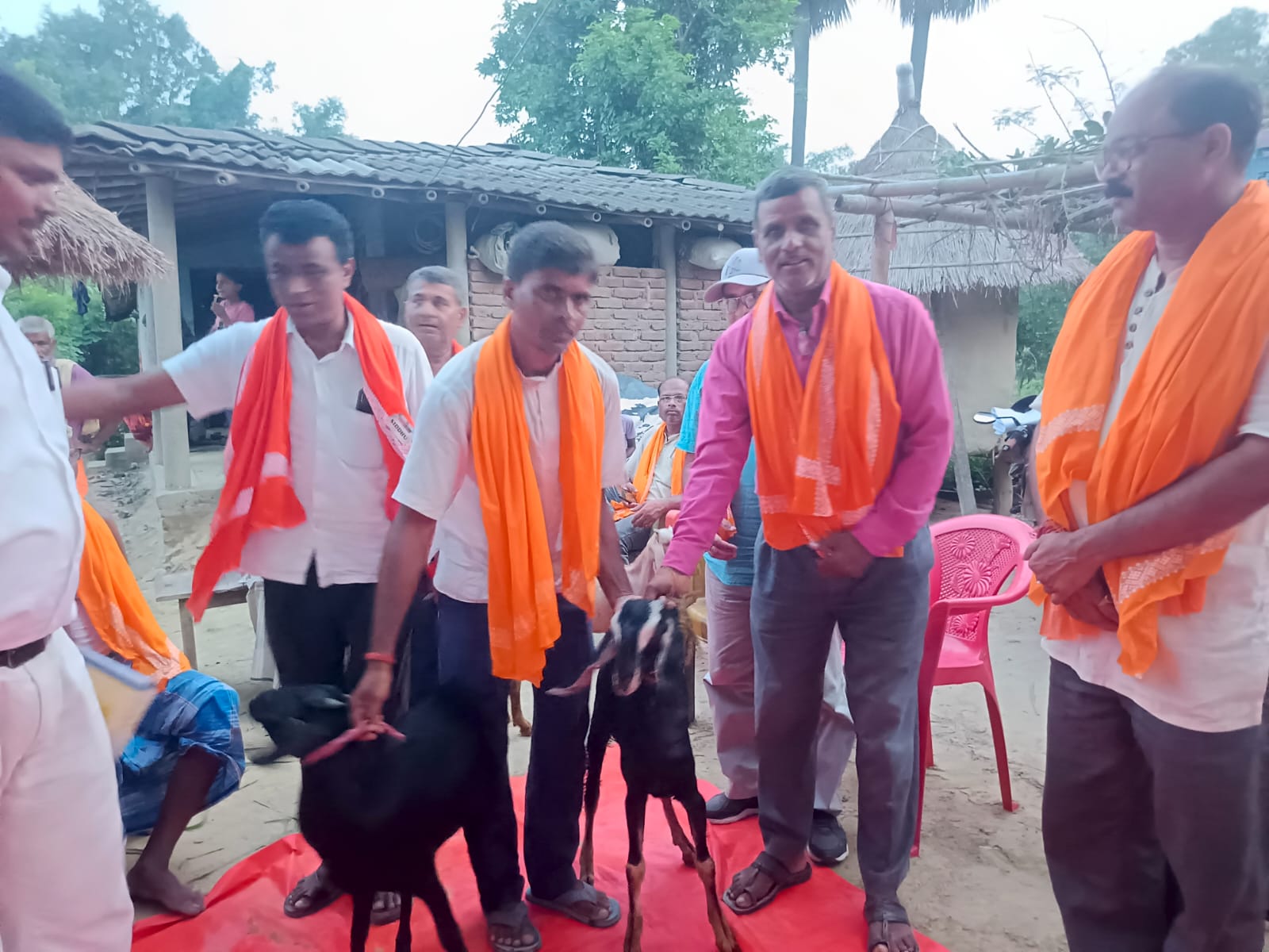 देवाही गोनाहीमा लघु उद्यम प्रवद्र्धन कार्यक्रमअन्तर्गत ३१ महिलालाई उन्नत जातका बाख्रा वितरण