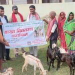 देवाही गोनाहीमा लघु उद्यम प्रवद्र्धन कार्यक्रमअन्तर्गत ३१ महिलालाई उन्नत जातका बाख्रा वितरण