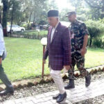 राष्ट्रपति पौडेल बाढी प्रभावित क्षेत्रको अवलोकन गर्न नुवाकोटमा